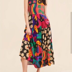FARM Rio Multicolor Floral Maxi Dress